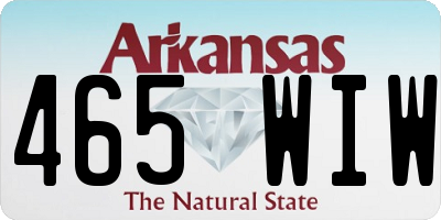 AR license plate 465WIW