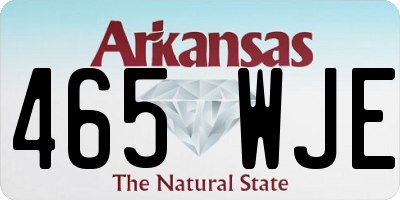 AR license plate 465WJE