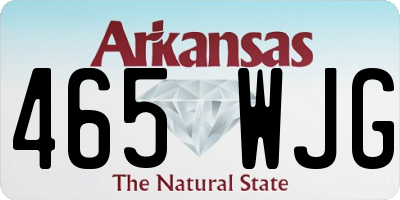 AR license plate 465WJG
