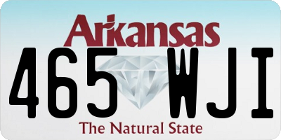 AR license plate 465WJI