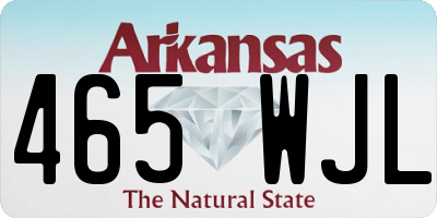 AR license plate 465WJL