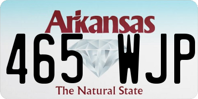 AR license plate 465WJP
