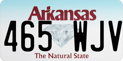AR license plate 465WJV