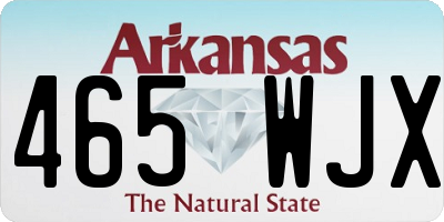 AR license plate 465WJX
