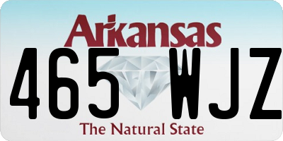 AR license plate 465WJZ
