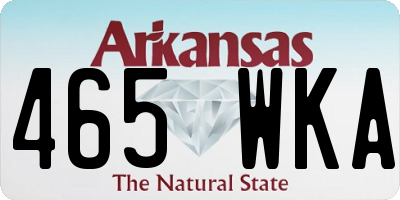 AR license plate 465WKA