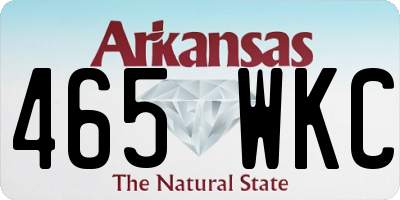 AR license plate 465WKC