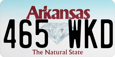AR license plate 465WKD