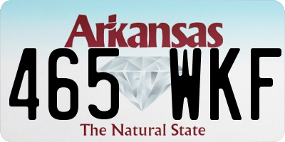 AR license plate 465WKF