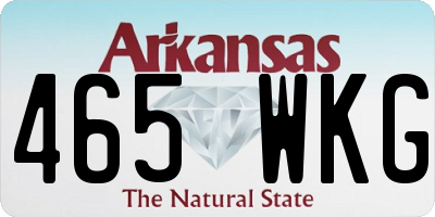 AR license plate 465WKG