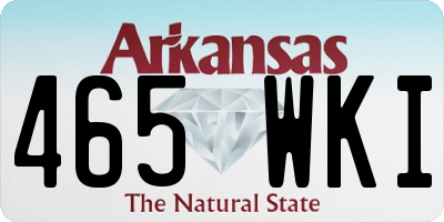 AR license plate 465WKI
