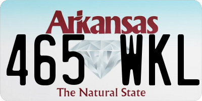 AR license plate 465WKL