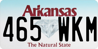 AR license plate 465WKM