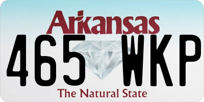 AR license plate 465WKP