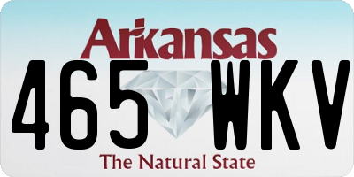 AR license plate 465WKV