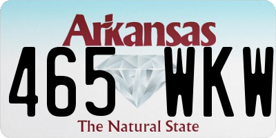 AR license plate 465WKW