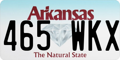 AR license plate 465WKX