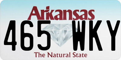AR license plate 465WKY