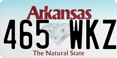 AR license plate 465WKZ