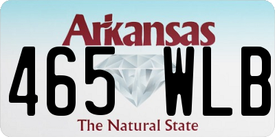 AR license plate 465WLB
