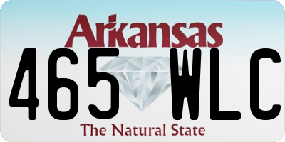 AR license plate 465WLC