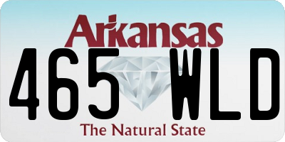 AR license plate 465WLD