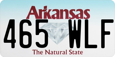 AR license plate 465WLF