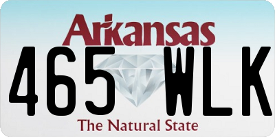 AR license plate 465WLK