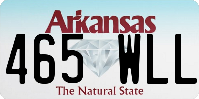 AR license plate 465WLL