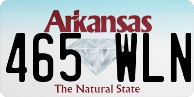 AR license plate 465WLN