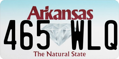 AR license plate 465WLQ