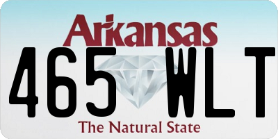 AR license plate 465WLT