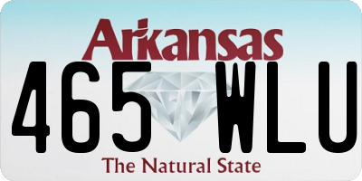 AR license plate 465WLU