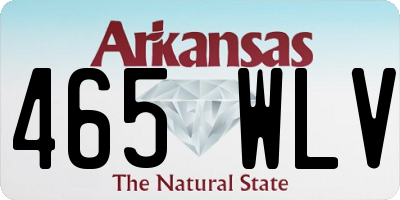 AR license plate 465WLV