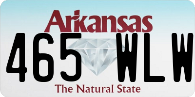 AR license plate 465WLW