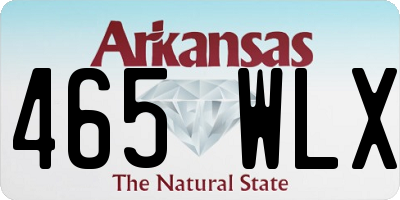 AR license plate 465WLX