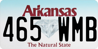AR license plate 465WMB