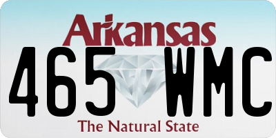 AR license plate 465WMC