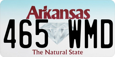 AR license plate 465WMD
