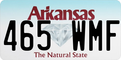 AR license plate 465WMF