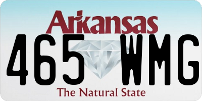 AR license plate 465WMG