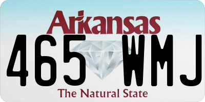 AR license plate 465WMJ