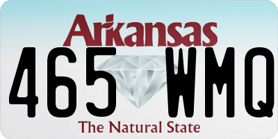 AR license plate 465WMQ