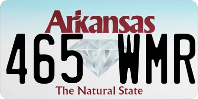 AR license plate 465WMR