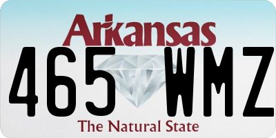AR license plate 465WMZ