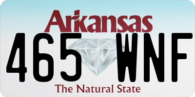 AR license plate 465WNF