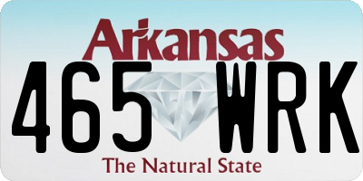 AR license plate 465WRK