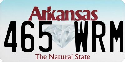 AR license plate 465WRM