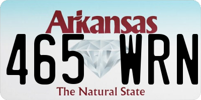 AR license plate 465WRN