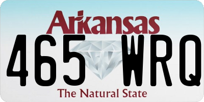 AR license plate 465WRQ